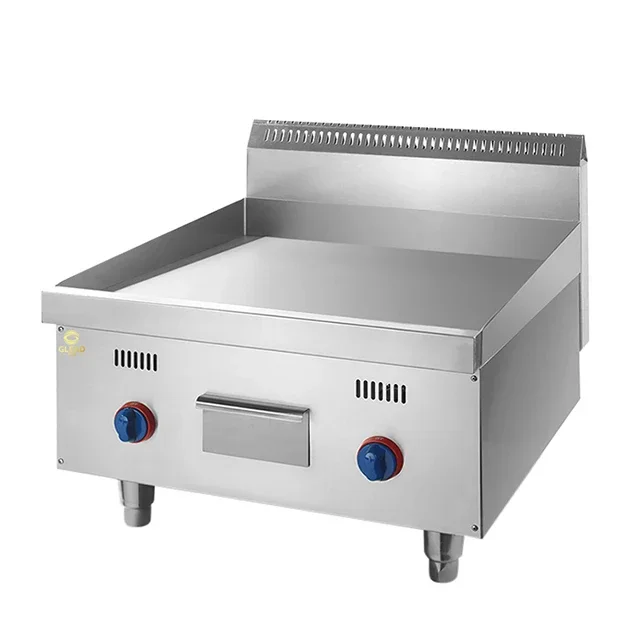 Commercial Kitchen Griddle - Gas platte bakplaat Commerciële restaurantkeuken Roestvrijstalen