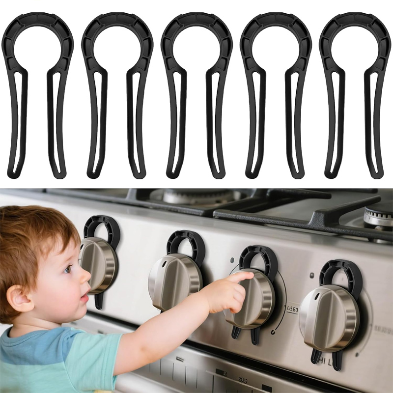 Commercial Kitchen Warmer - Kindveilige keukenveiligheidsset: gasfornuisknoppenvergrendelingen, ovenknoppenhoezen, deurgreepbeschermers voor