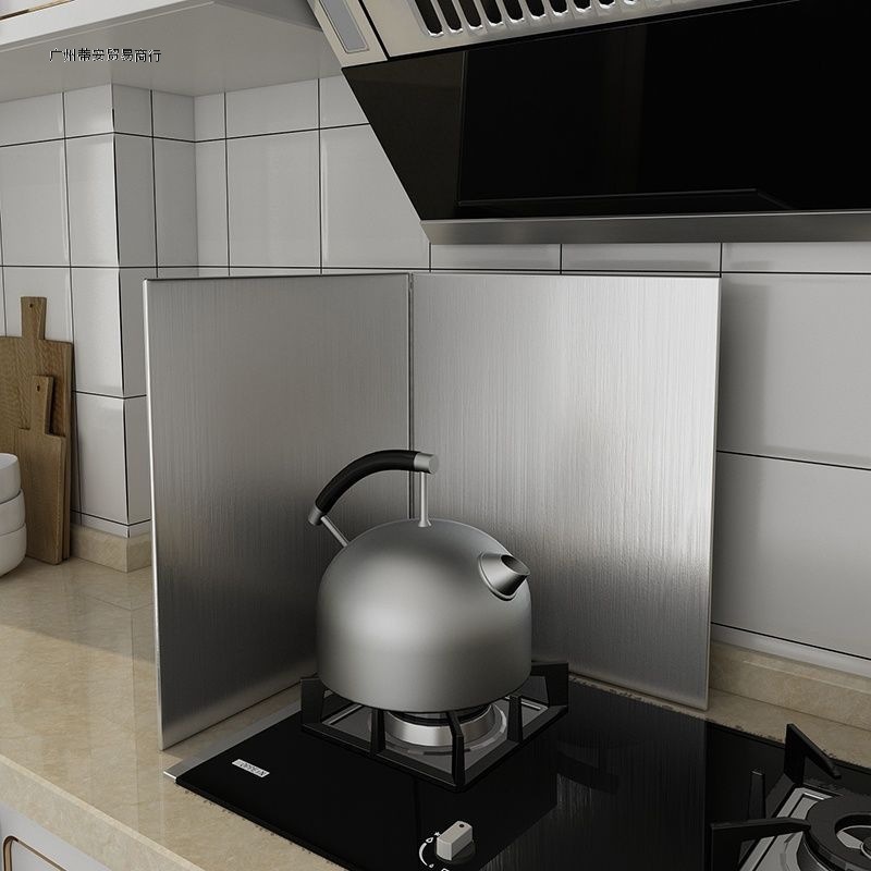 Commercial Kitchen Warmer - Oliebaffle Keuken Roestvrijstalen oliebaffle Verdikte gasfornuis