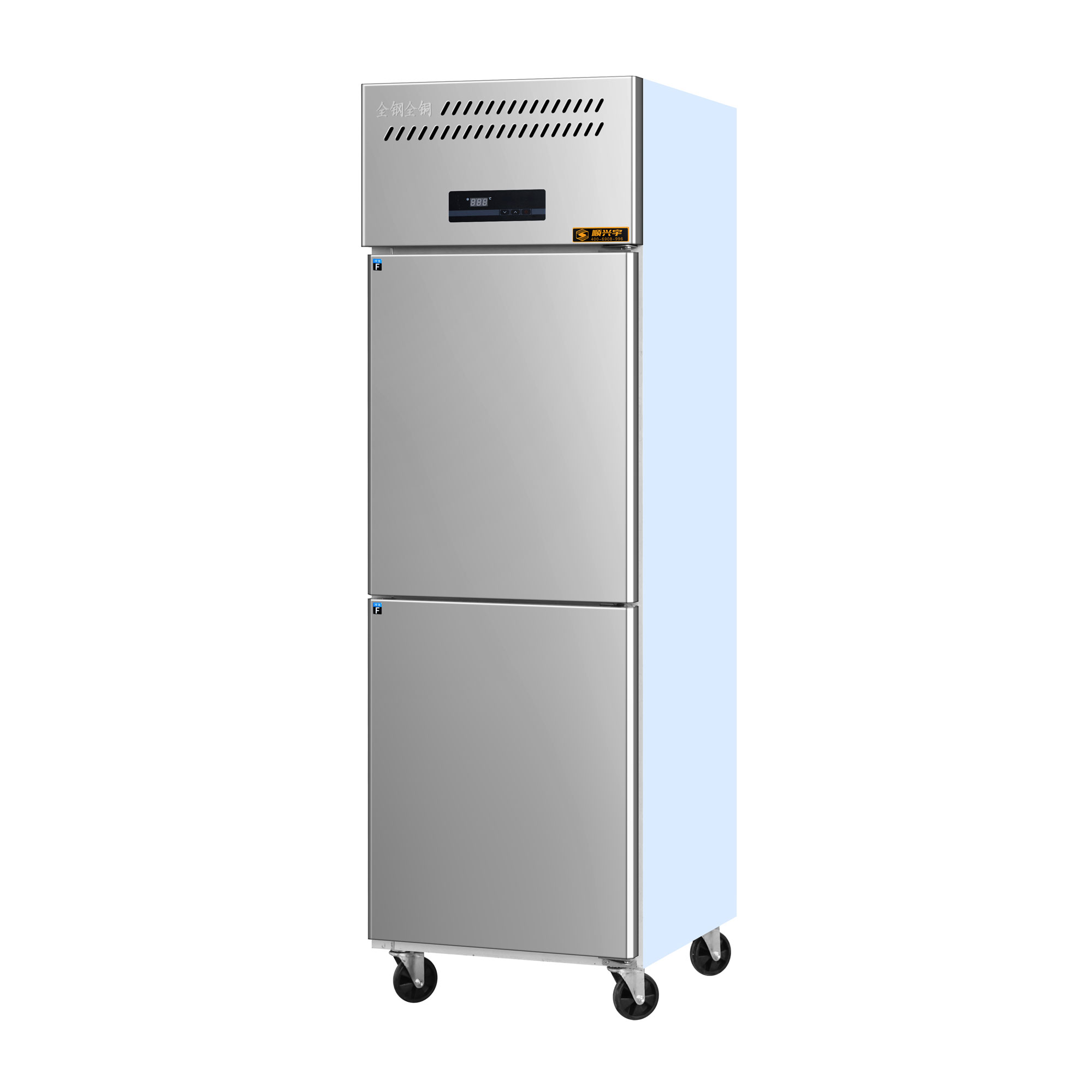 Commercial Kitchen Refrigerator - Hoge prestatie 6-deurs roestvrijstalen verticale commerciële