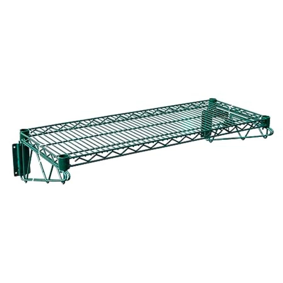 Wall Shelf Commercial Kitchen - 48x14 Epoxy-gecoate groene draadwandplank voor commerciële