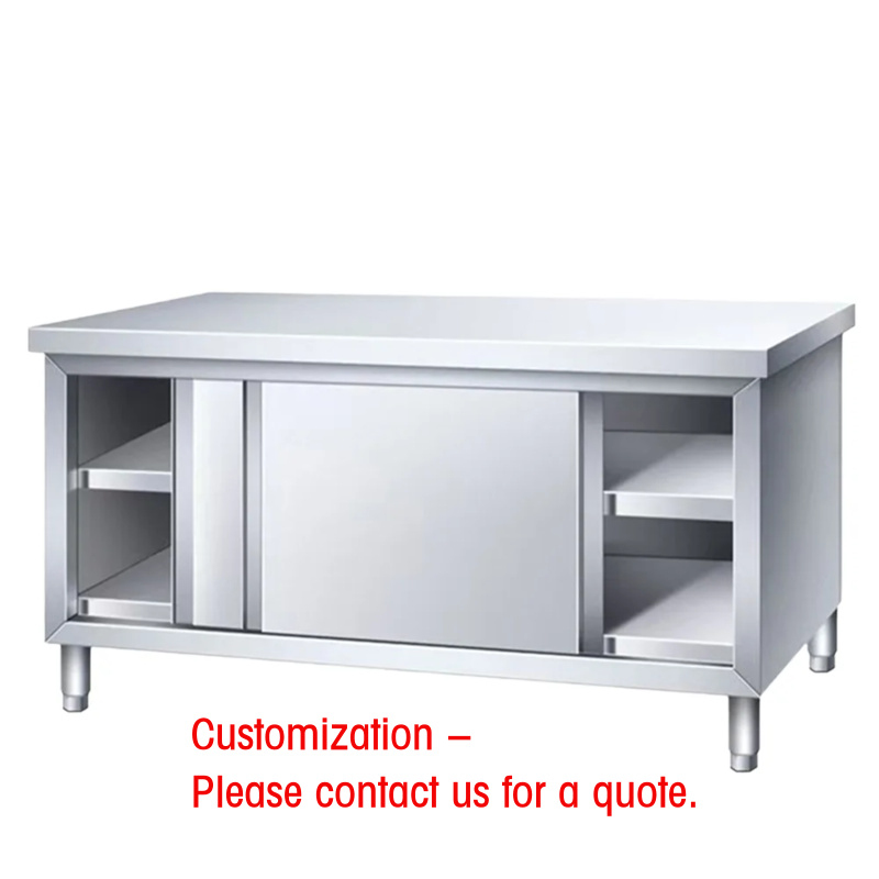 Commercial Kitchen Installation - Klantgerichte nieuwe fabriekskeuken werktafel, eenvoudige installatie,