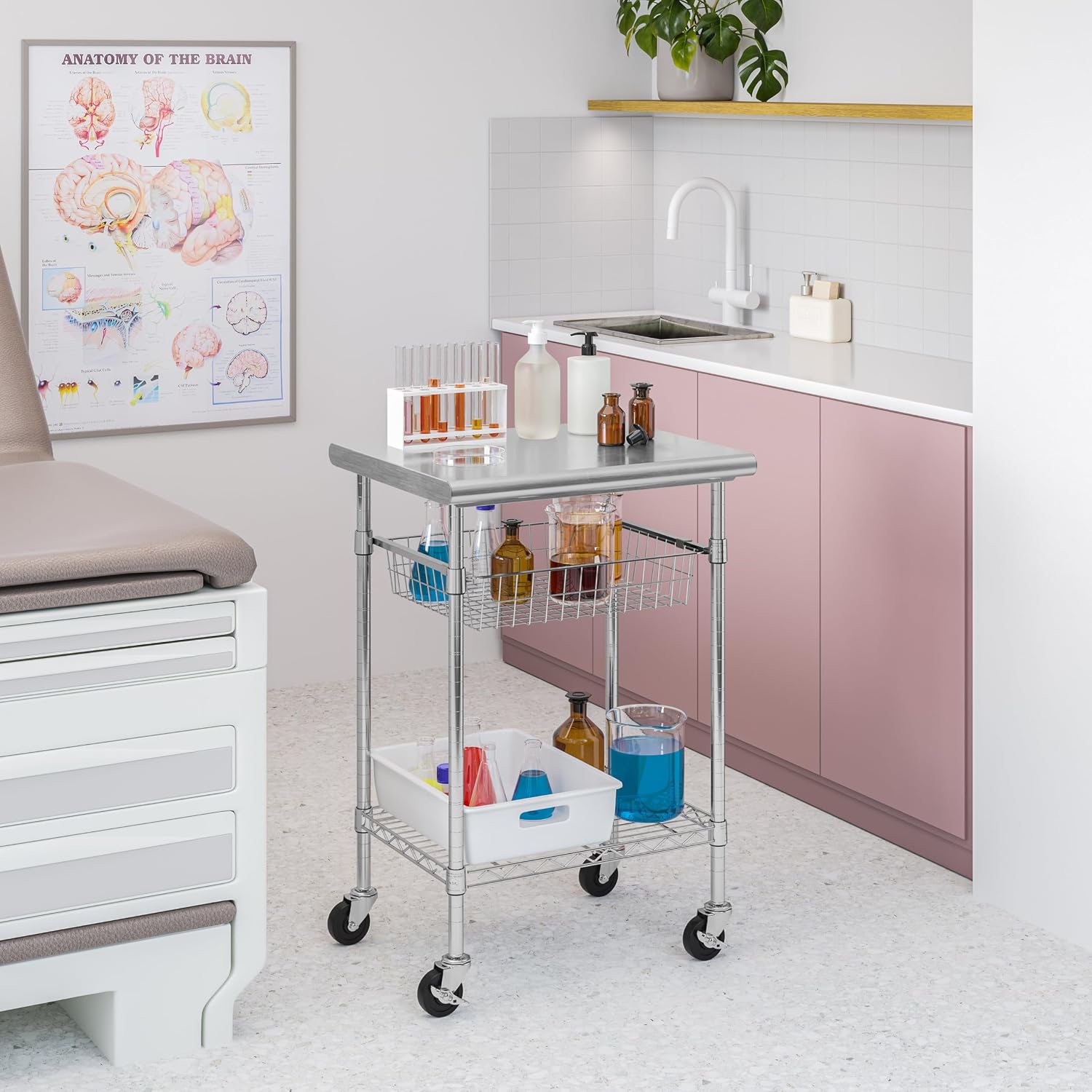 Commerciële voedselbereidingsk - Commercial Kitchen Island On Wheels recensie en prijs