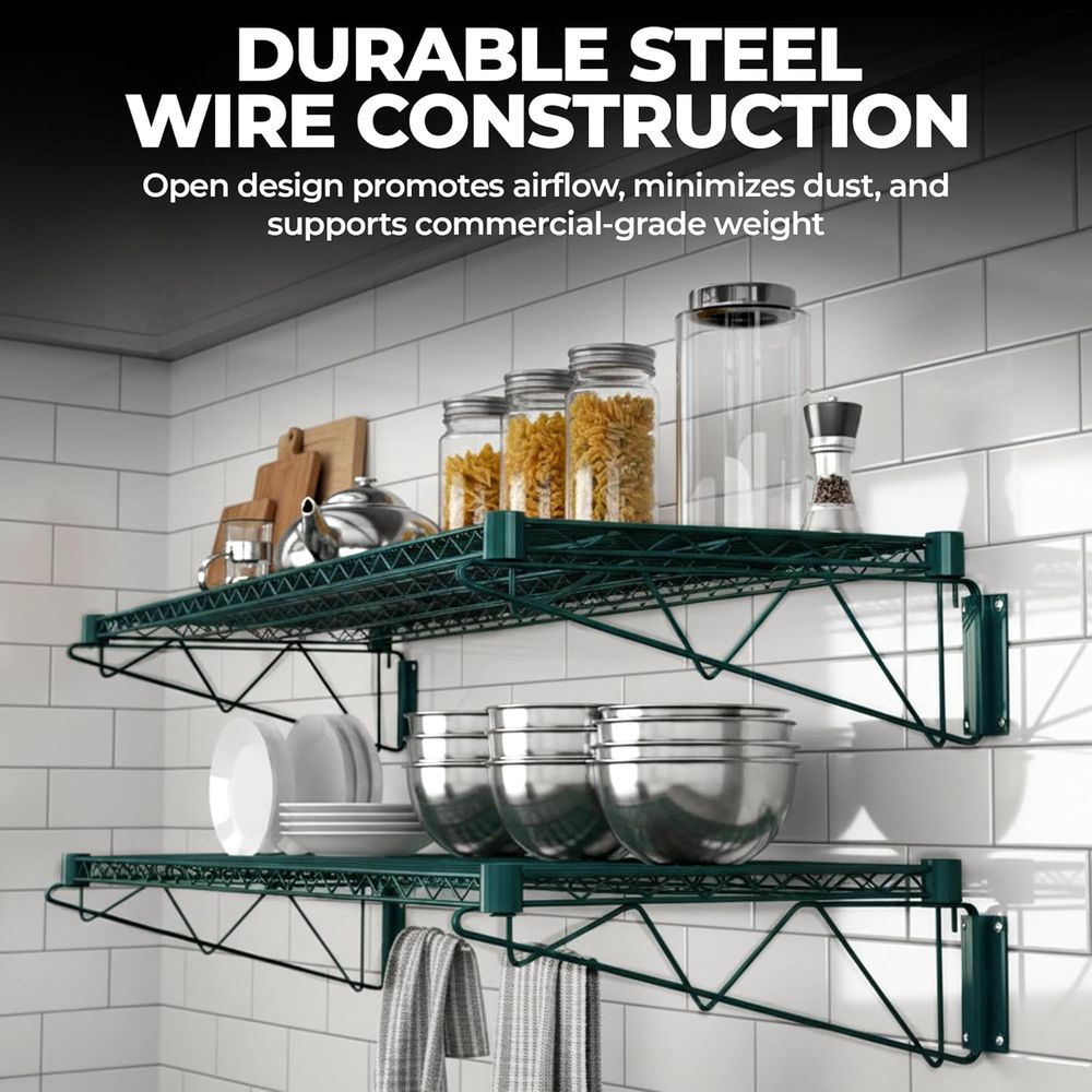 Premium epoxy groene draad wan - Wall Shelf Commercial Kitchen recensie en prijs