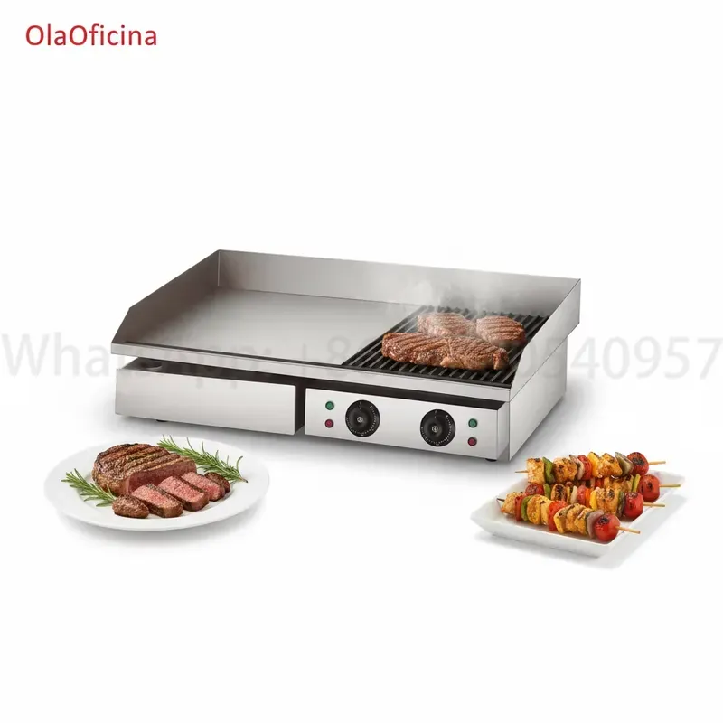 Professionele elektrische gril - Commercial Kitchen Griddle recensie en prijs