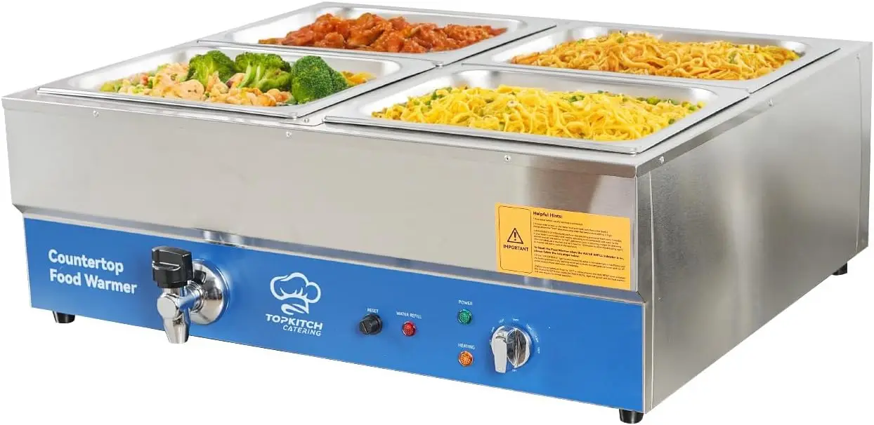 ETL-gecertificeerde commerciël - Bain Marie Food Warmer recensie en prijs