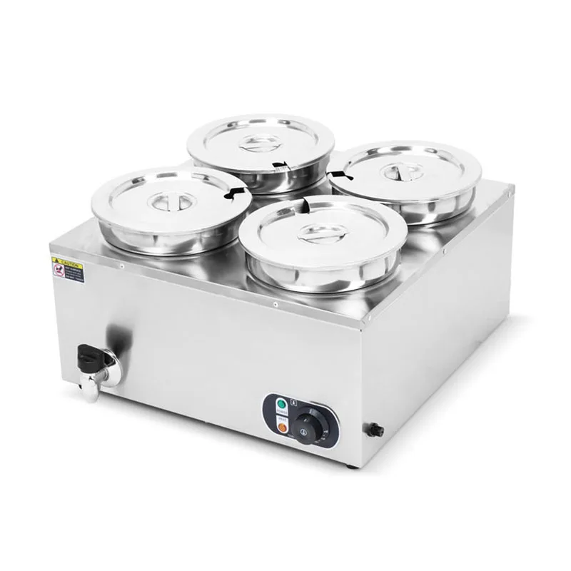 4-delige ronde pot roestvrijst - Bain Marie Food Warmer recensie en prijs