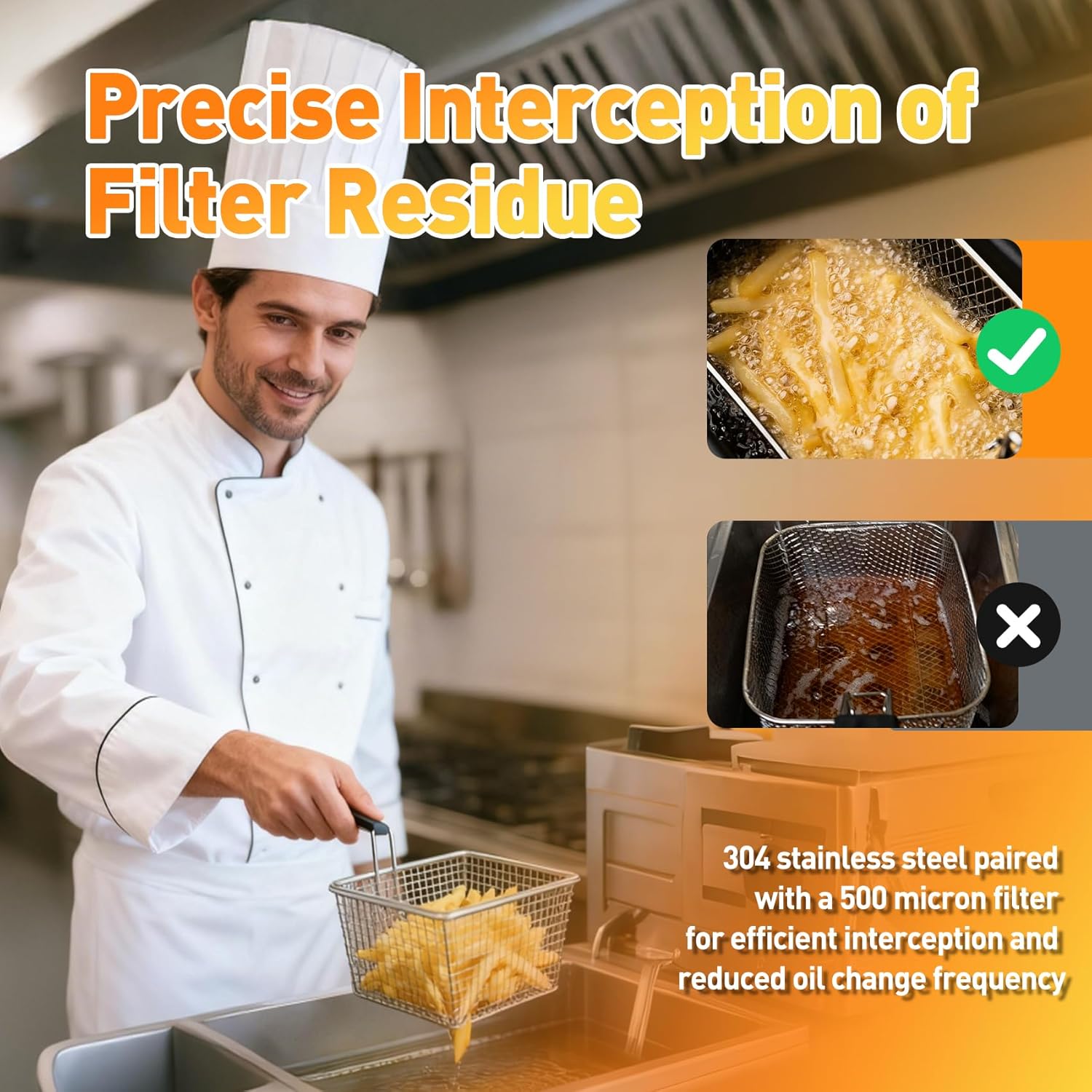 Commerciële friteusefilter van - Commercial Kitchen Appliance recensie en prijs