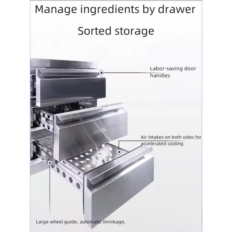 Commerciële roestvrijstalen lu - Commercial Kitchen Refrigerator recensie en prijs