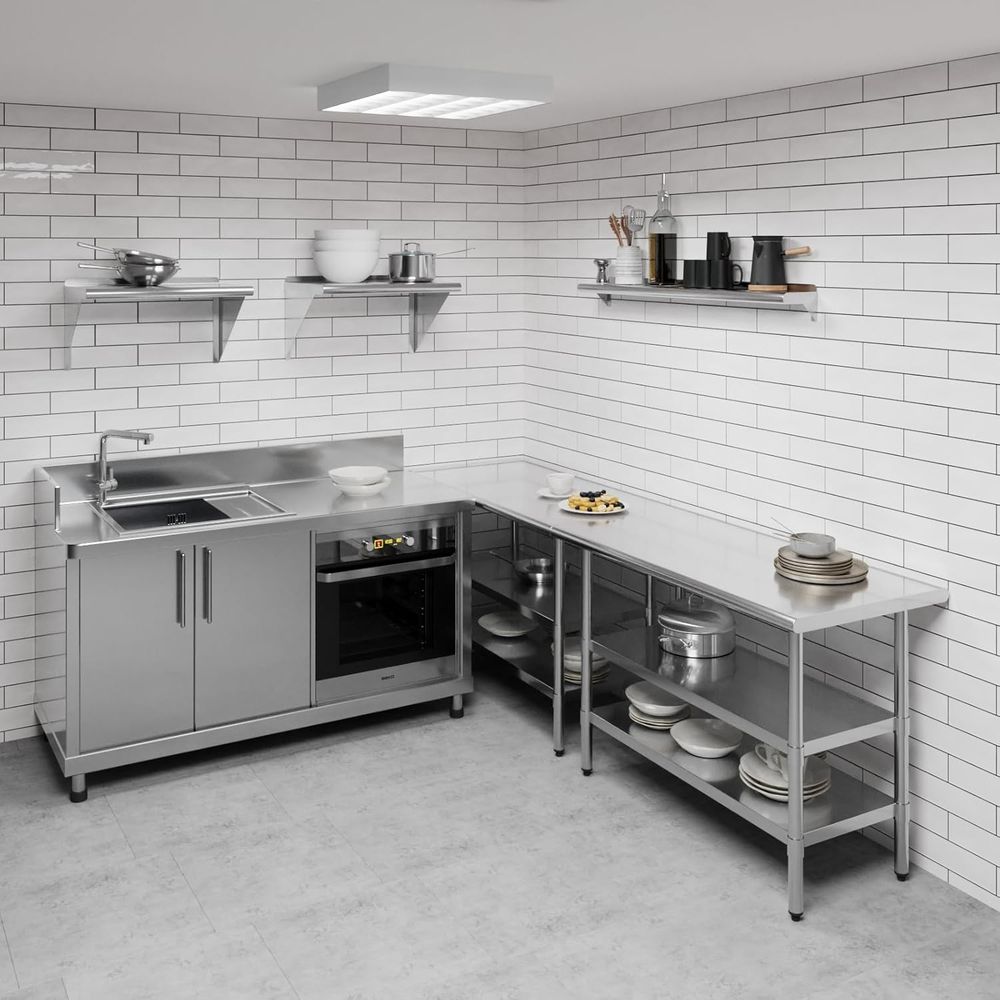 48 roestvrijstalen wandplanken - Wall Shelf Commercial Kitchen recensie en prijs