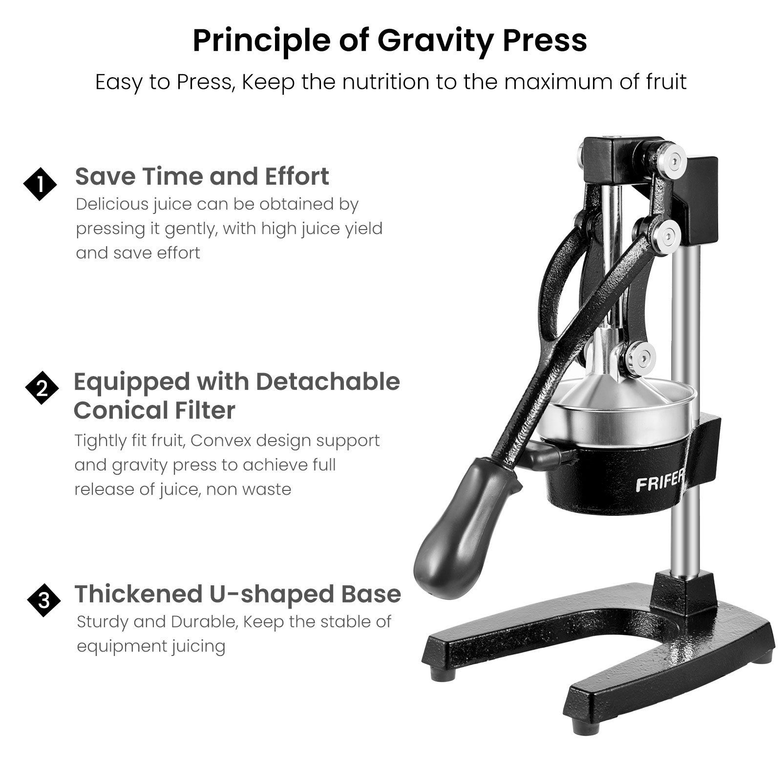 Lichtgewicht handmatige citrus - Commercial Kitchen Juicer recensie en prijs